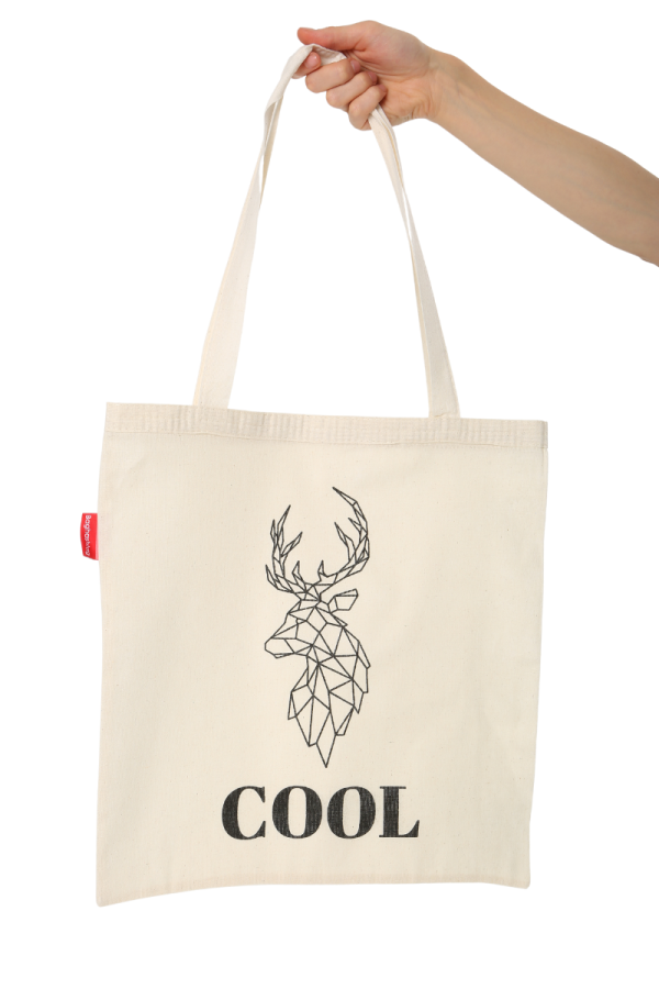 Cool Geyik Baskılı Bez Çanta