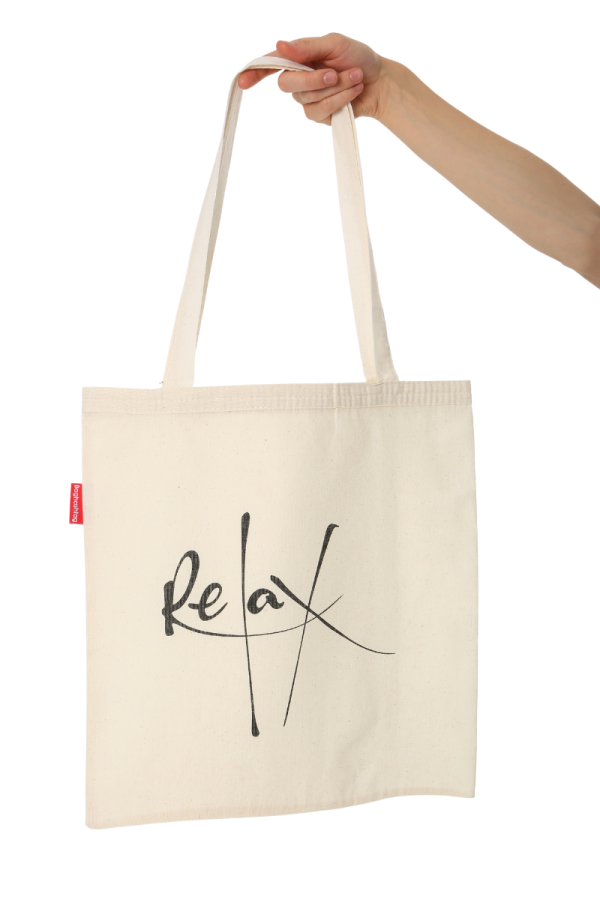 Relax Baskılı Bez Çanta