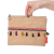 Vintage Pon Pon Püsküllü Jüt Clutch Bez Çanta