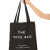 Siyah Bez Çanta The Tote Bag Baskılı