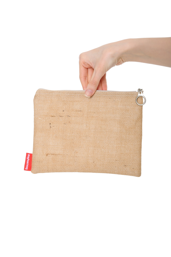 Jüt Clutch Bez Çanta